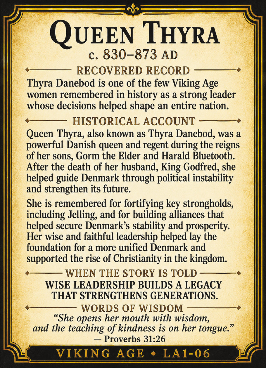 Queen Thyra – Vikings Series | Official Renaissance Collector Card