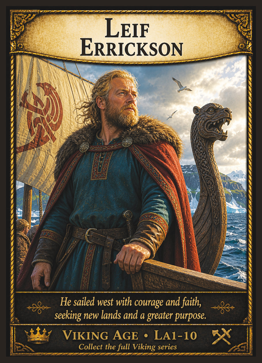 Leif Erikson – Vikings Series | Official Renaissance Collector Card