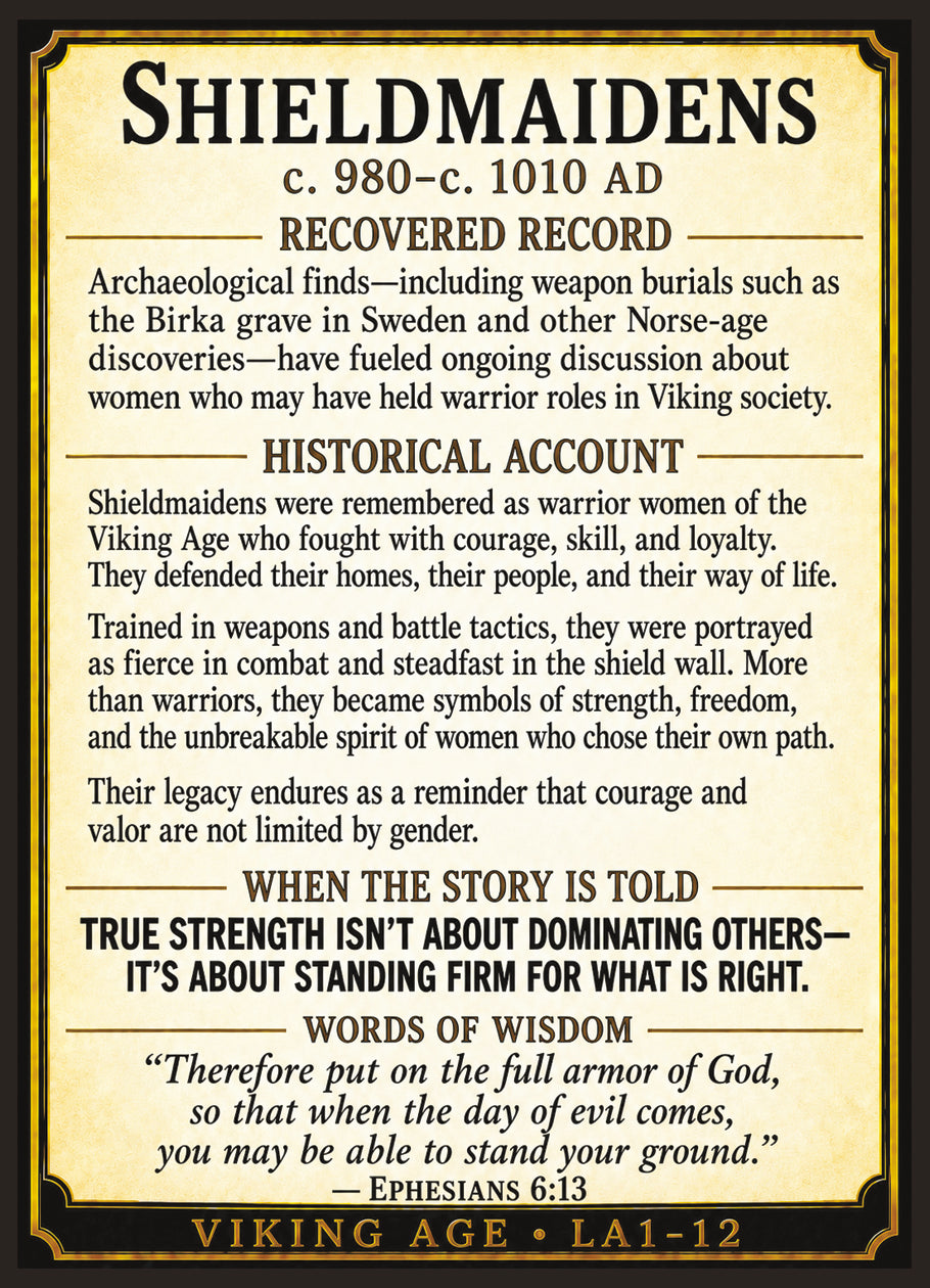 The Shield Maiden – Vikings Series | Official Renaissance Collector Card
