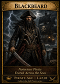 Blackbeard (Edward Teach) – Pirates Series | Official Renaissance Collector Card