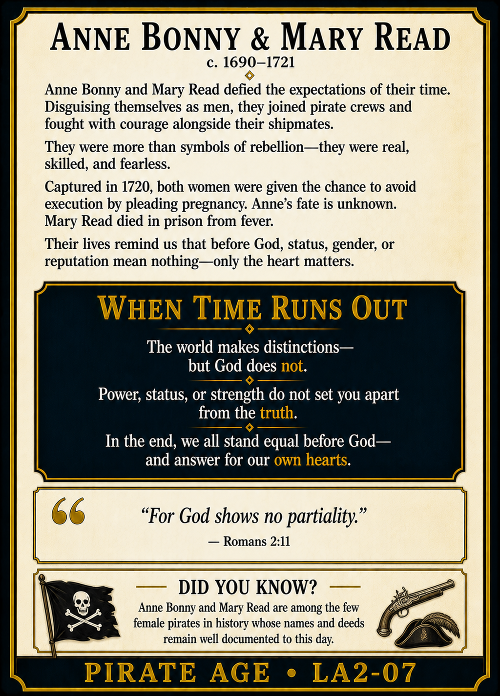 Anne Bonny & Mary Read – Pirates Series | Official Renaissance Collector Card