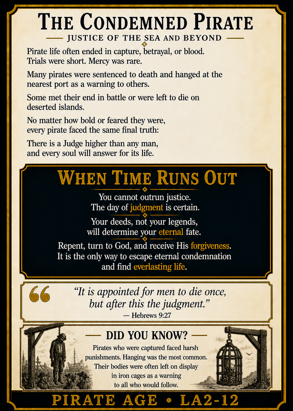 The Condemned Pirate – Pirates Series | Official Renaissance Collector Card