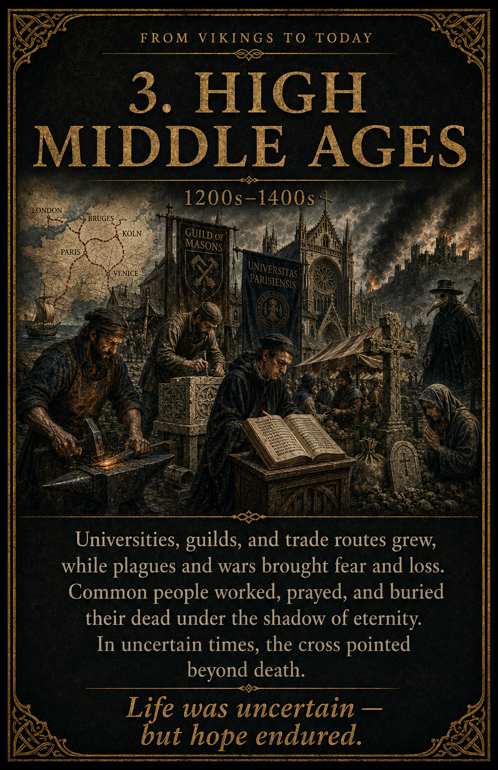 3. High Middle Ages – Cross History | From Vikings to Today | Lost Archives Poster