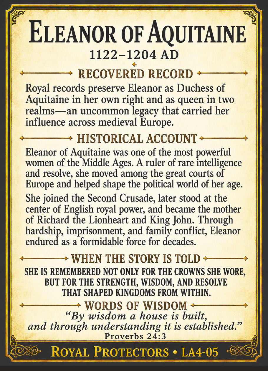 Eleanor of Aquitaine – Royal Protectors Series | Official Renaissance Collector Card