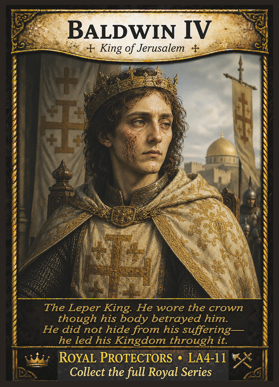 Baldwin IV of Jerusalem (The Leper King) – Royal Protectors Series | Official Renaissance Collector Card