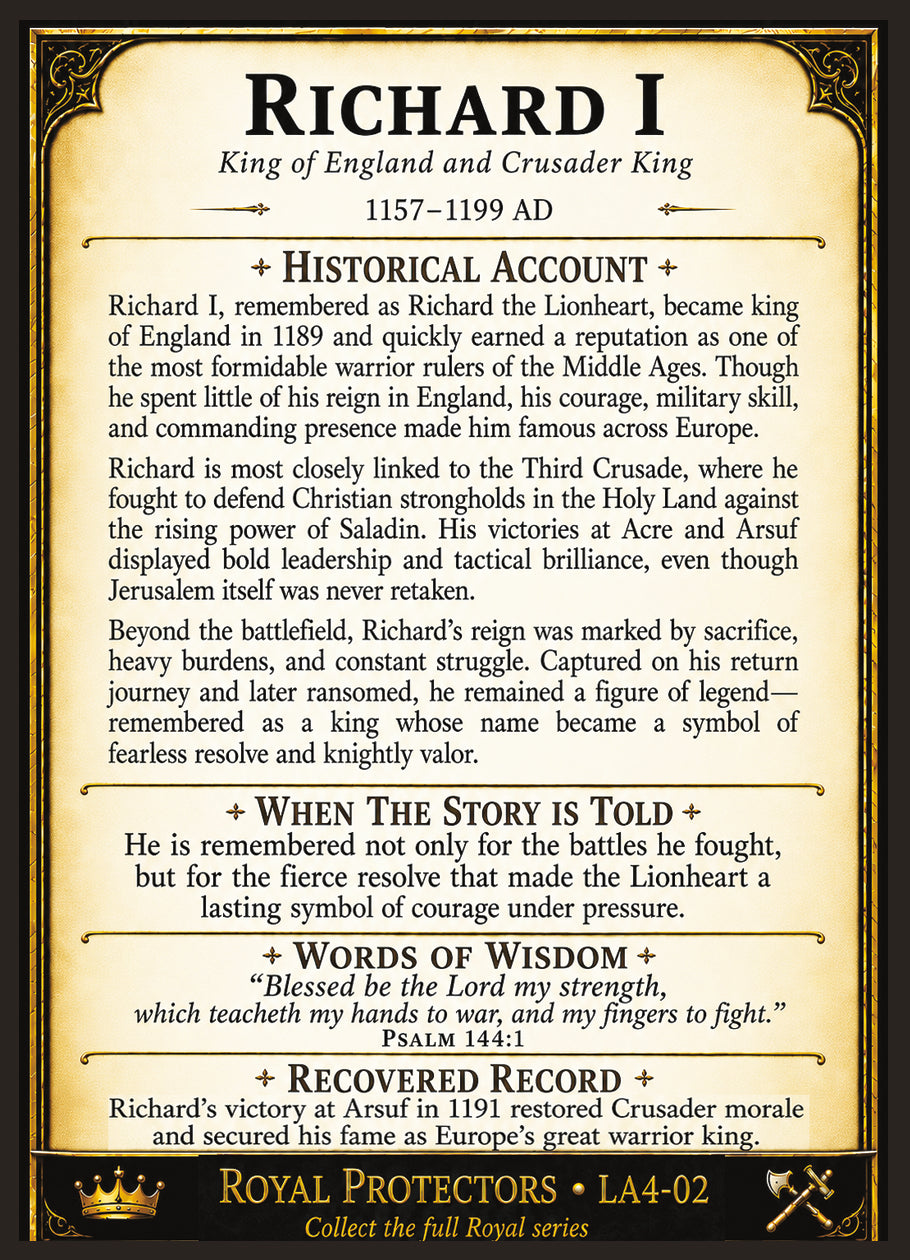 Royal Protectors Series Pack – Official Renaissance Collector Cards
