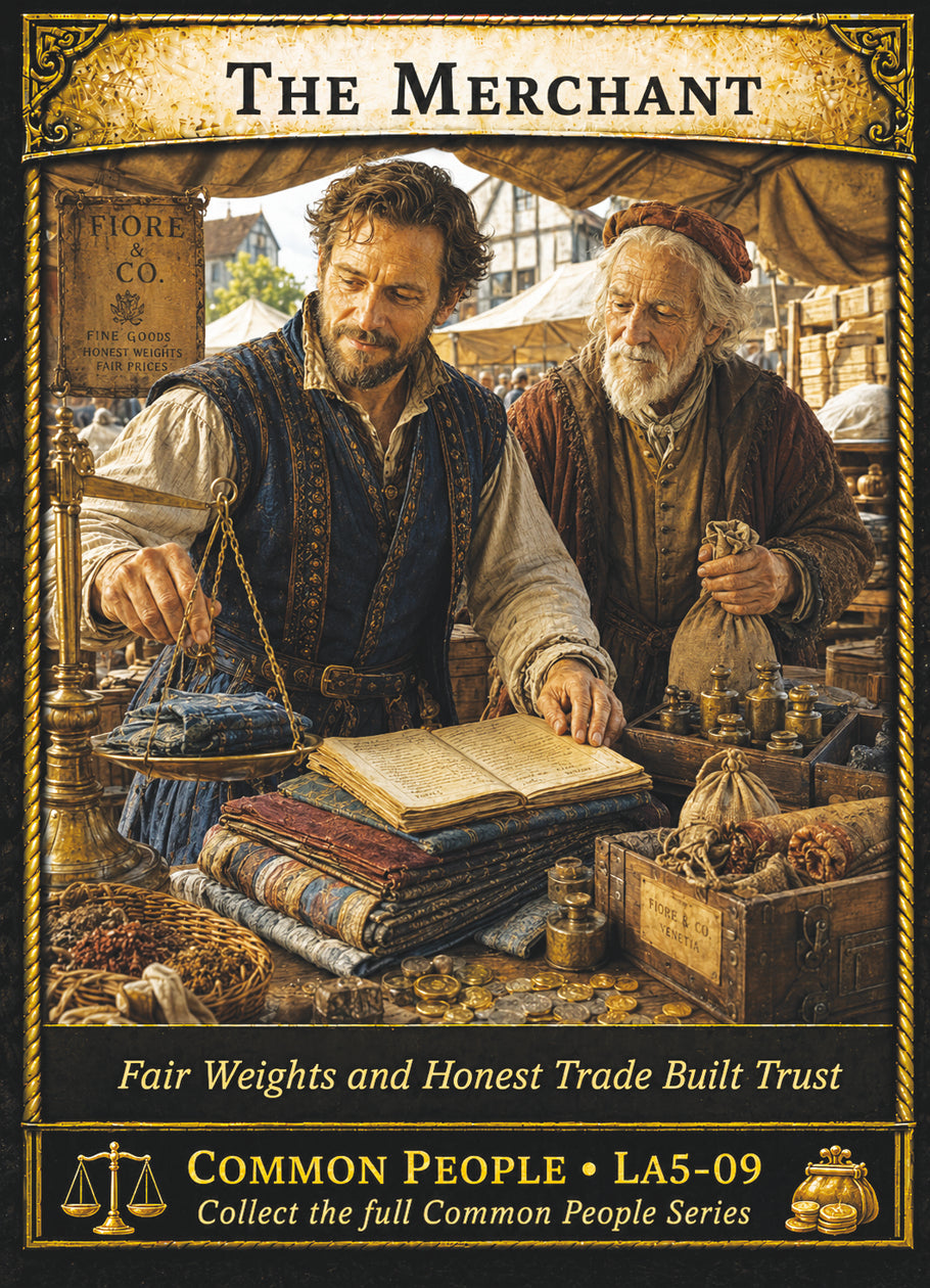 The Merchant – Common People Series | Official Renaissance Collector Card