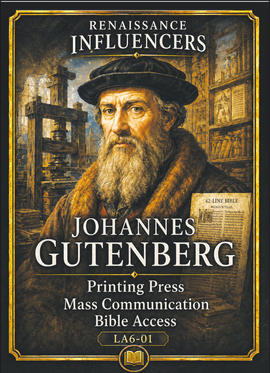 Johannes Gutenberg – Renaissance Influencers Series | Official Renaissance Collector Card