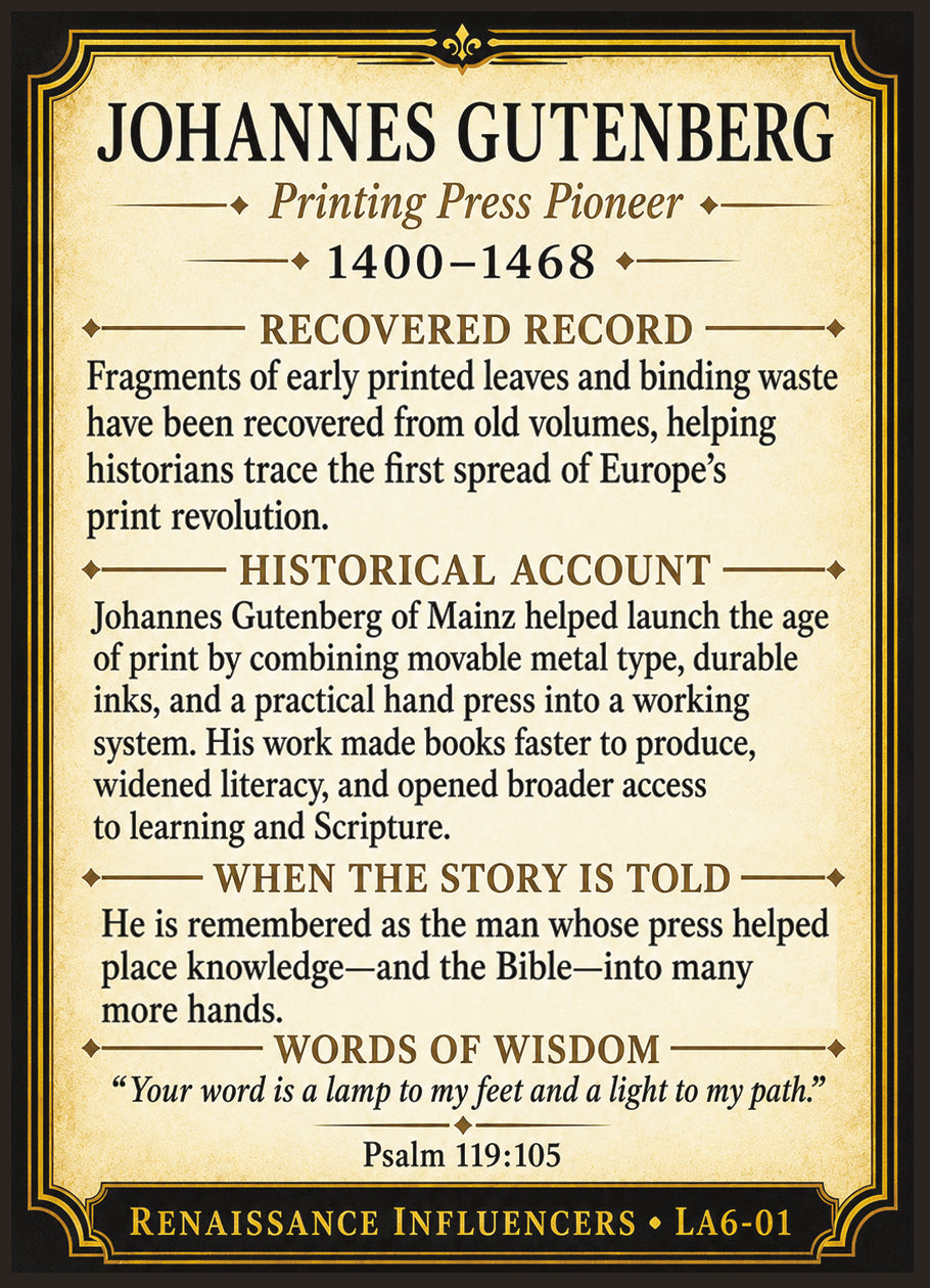 Renaissance Influencers Series Pack – Official Renaissance Collector Cards