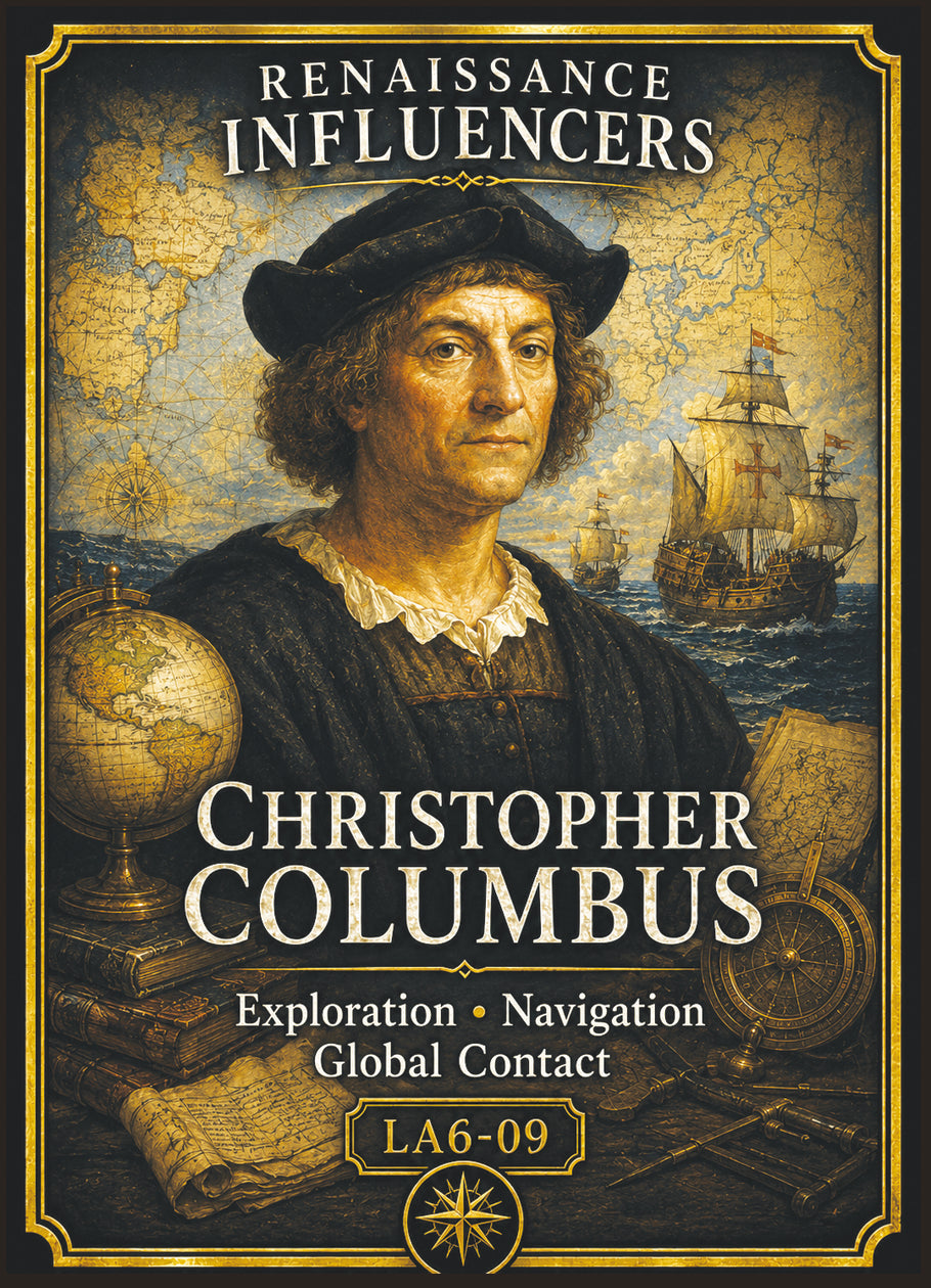 Christopher Columbus – Renaissance Influencers Series | Official Renaissance Collector Card