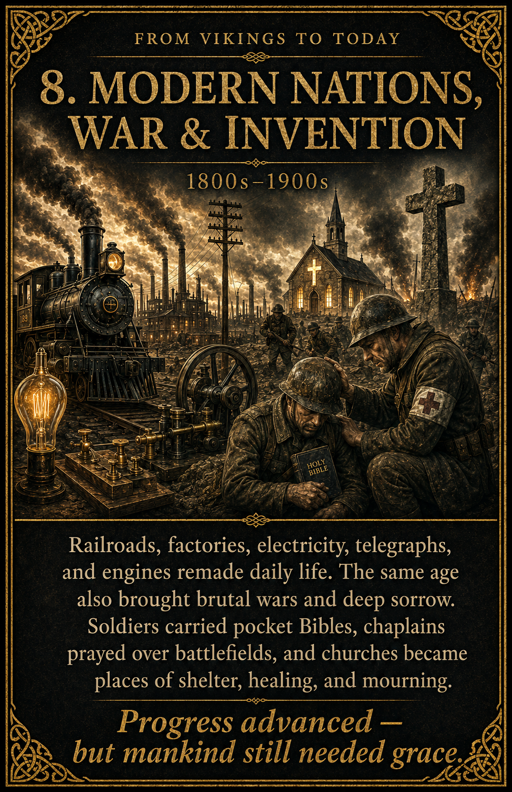 8. Modern Nations, War & Invention – Cross History | From Vikings to Today | Lost Archives Poster