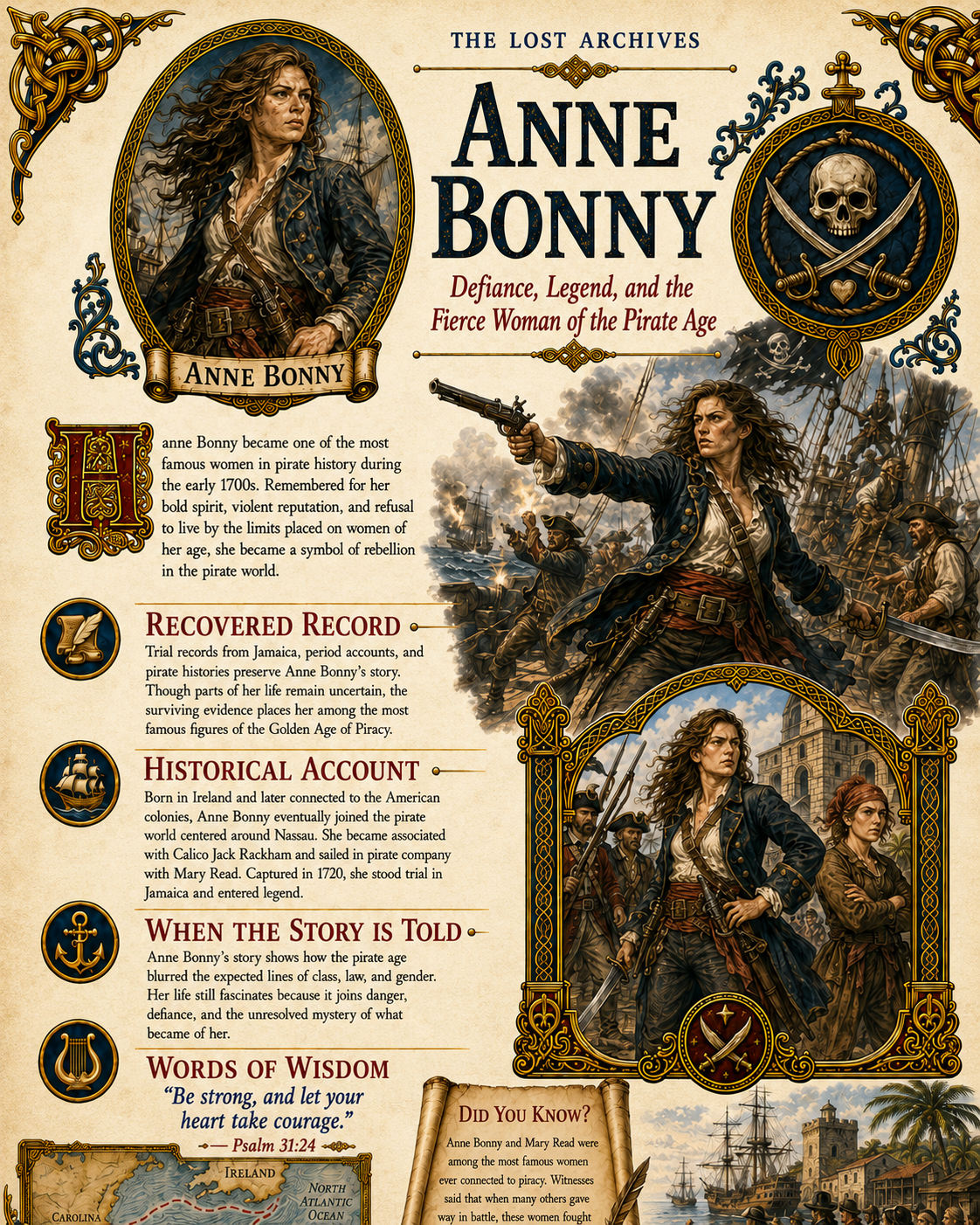 Anne Bonny – Pirates Series | Official Lost Archives Scroll Edition