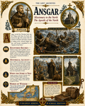 Ansgar (Saint Ansgar) – Vikings Series | Official Lost Archives Scroll Edition
