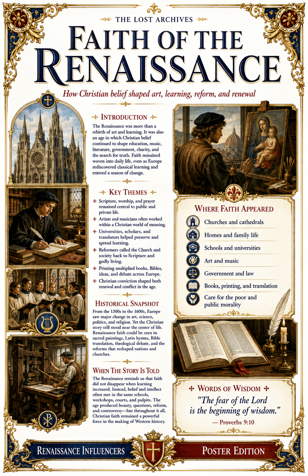 Faith of the Renaissance – How Christian Belief Shaped Art, Learning & Reform | Lost Archives Poster