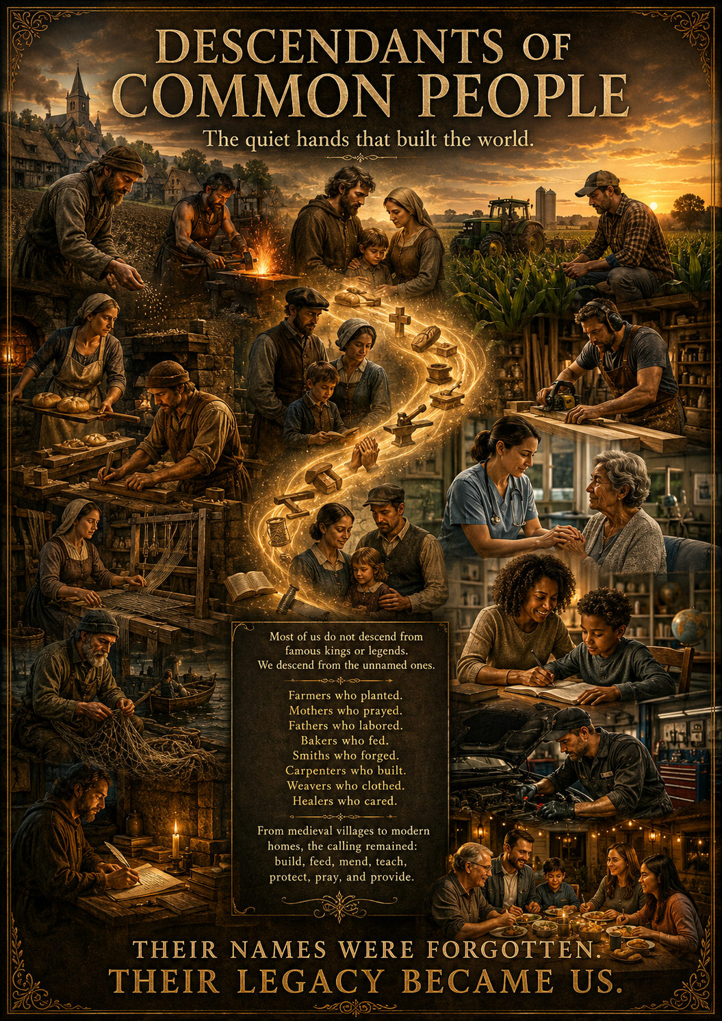Descendants of Common People – The Quiet Hands That Built the World | Lost Archives Poster