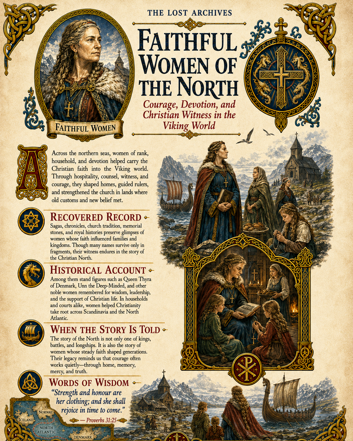 Faithful Women of the North – Vikings Series | Official Lost Archives Scroll Edition