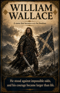 William Wallace – A Name That Became a Cry for Freedom Poster