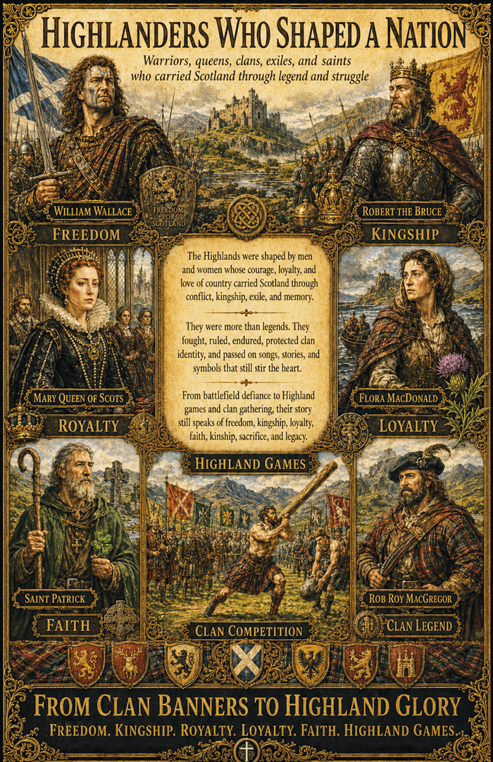 Highlanders Who Shaped a Nation – Series Collage Poster