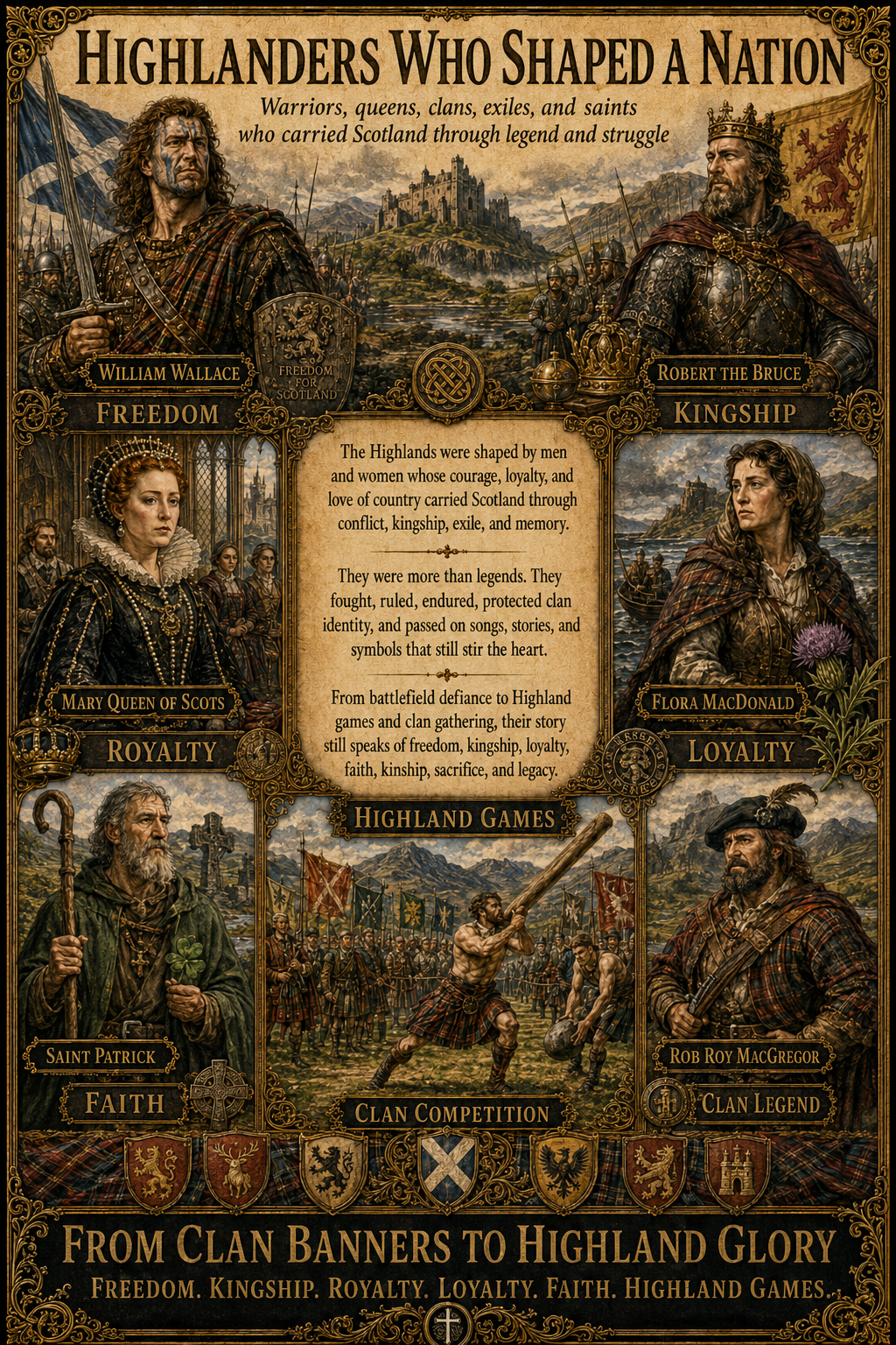 Highlanders Who Shaped a Nation – Warriors, Queens, Clans & Saints | Lost Archives Poster