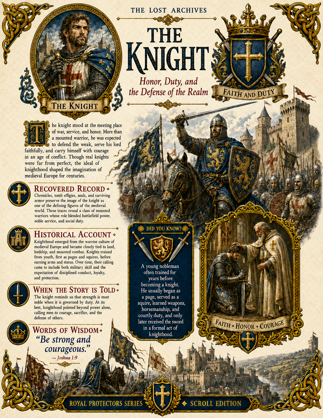 The Knight – Royal Protectors Series | Official Lost Archives Scroll Edition