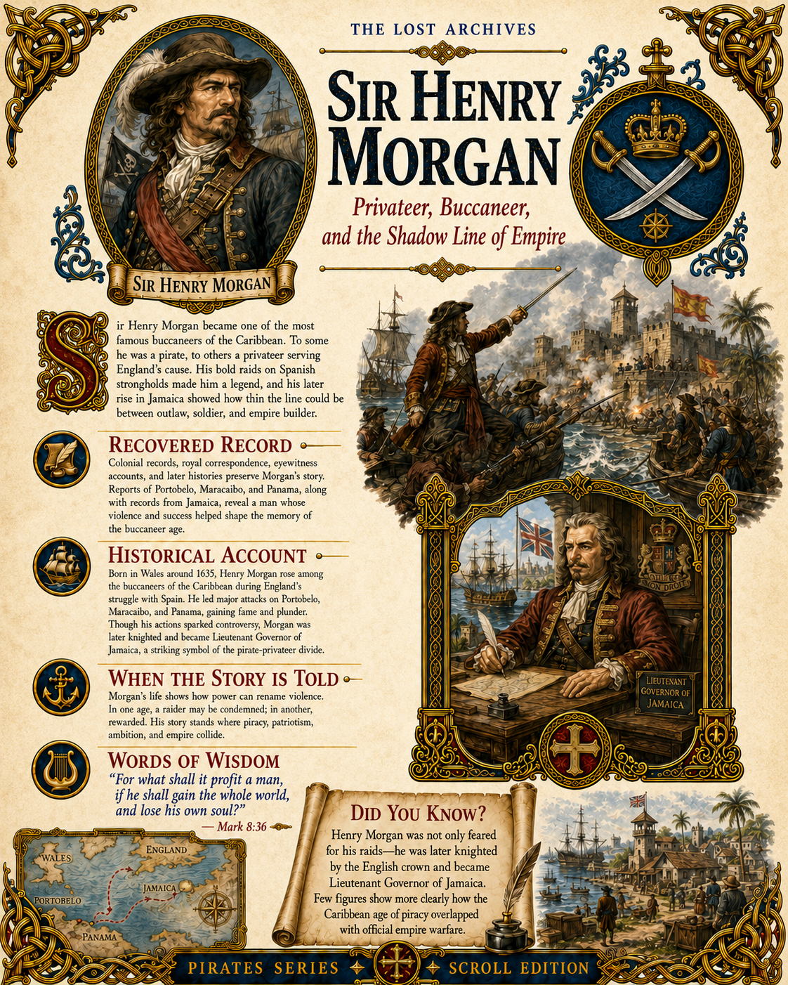 Sir Henry Morgan – Pirates Series | Official Lost Archives Scroll Edition