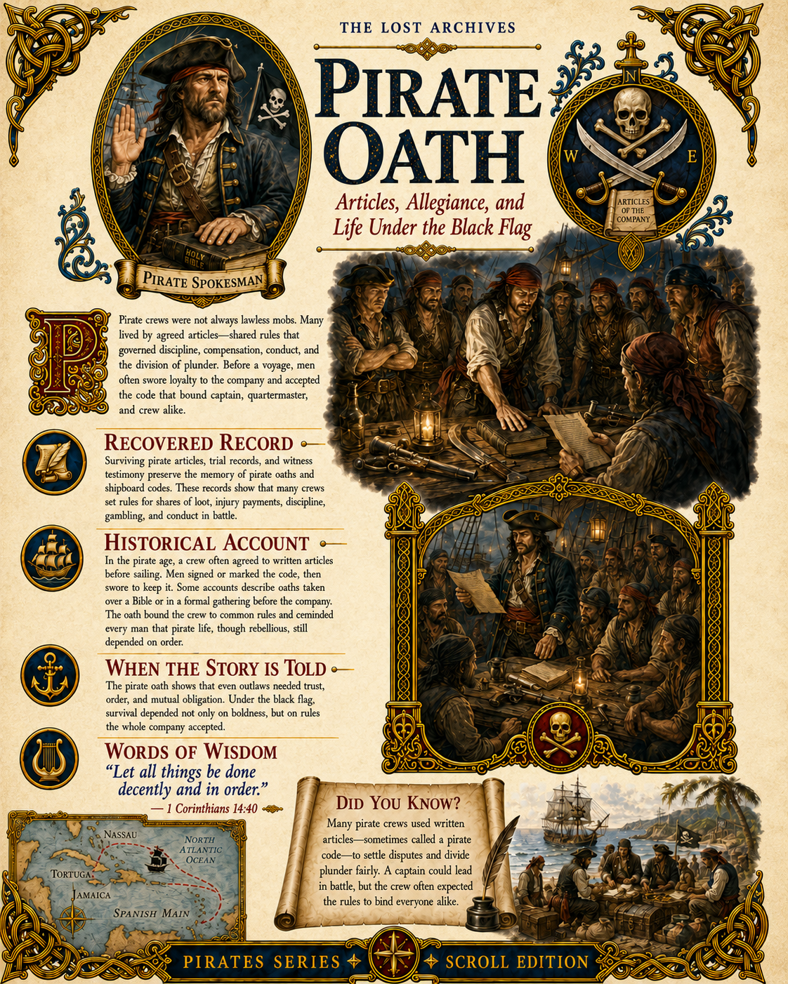 The Pirate Oath – Pirates Series | Official Lost Archives Scroll Edition