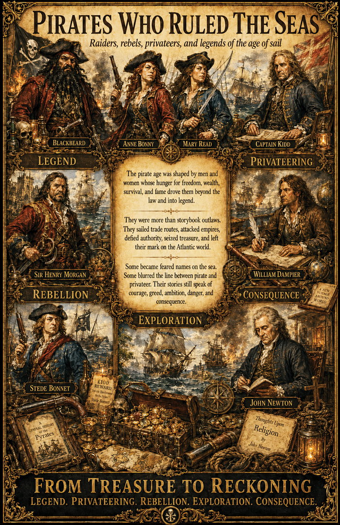 Pirates Who Ruled the Seas – Series Collage Poster