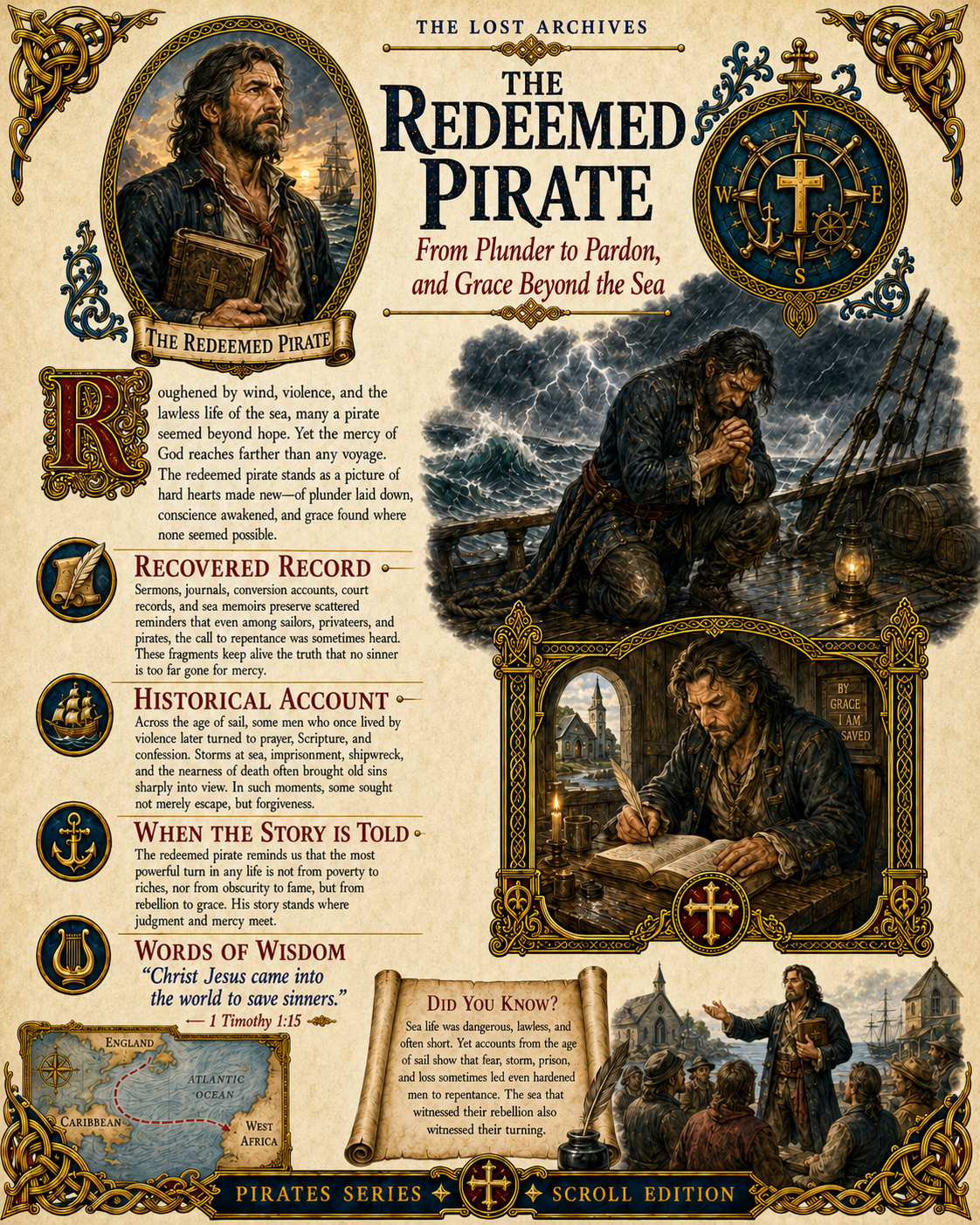 The Redeemed Pirate – Pirates Series | Official Lost Archives Scroll Edition