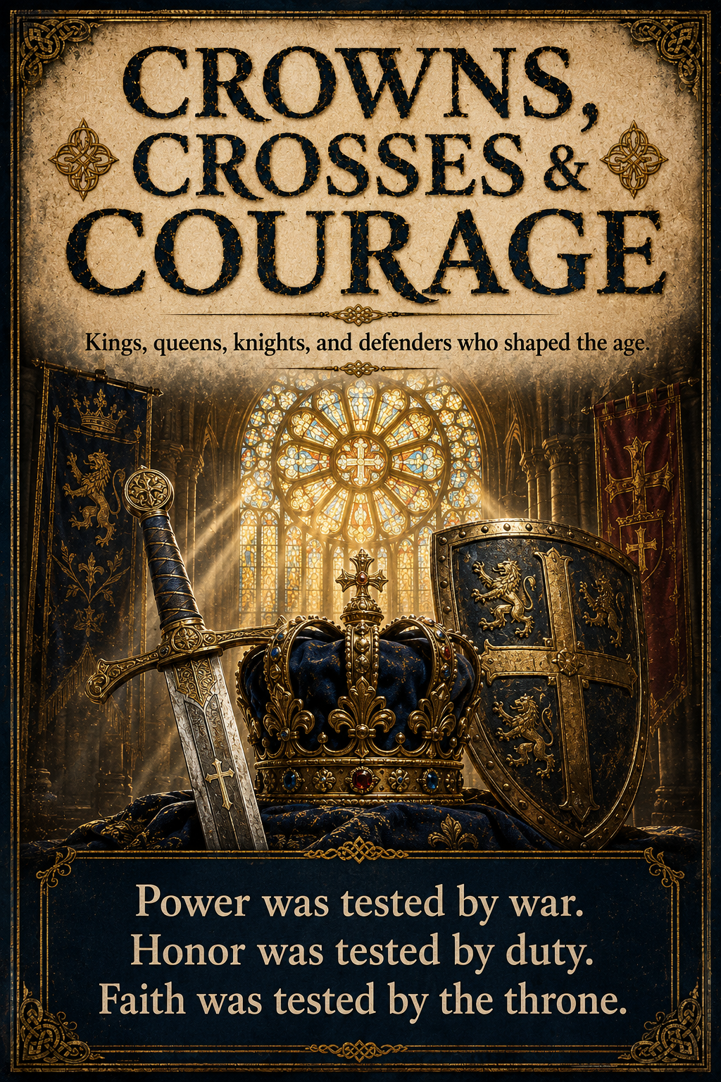Crowns, Crosses & Courage – Kings, Queens, Knights & Defenders Who Shaped the Age | Lost Archives Poster