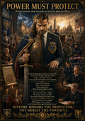 Power Must Protect – From Crowns and Swords to Service and Sacrifice | Lost Archives Poster