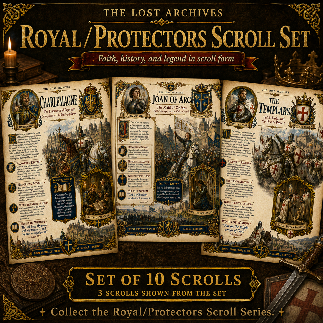 Royal Protectors Series Scroll Set – Official Lost Archives Scroll Edition