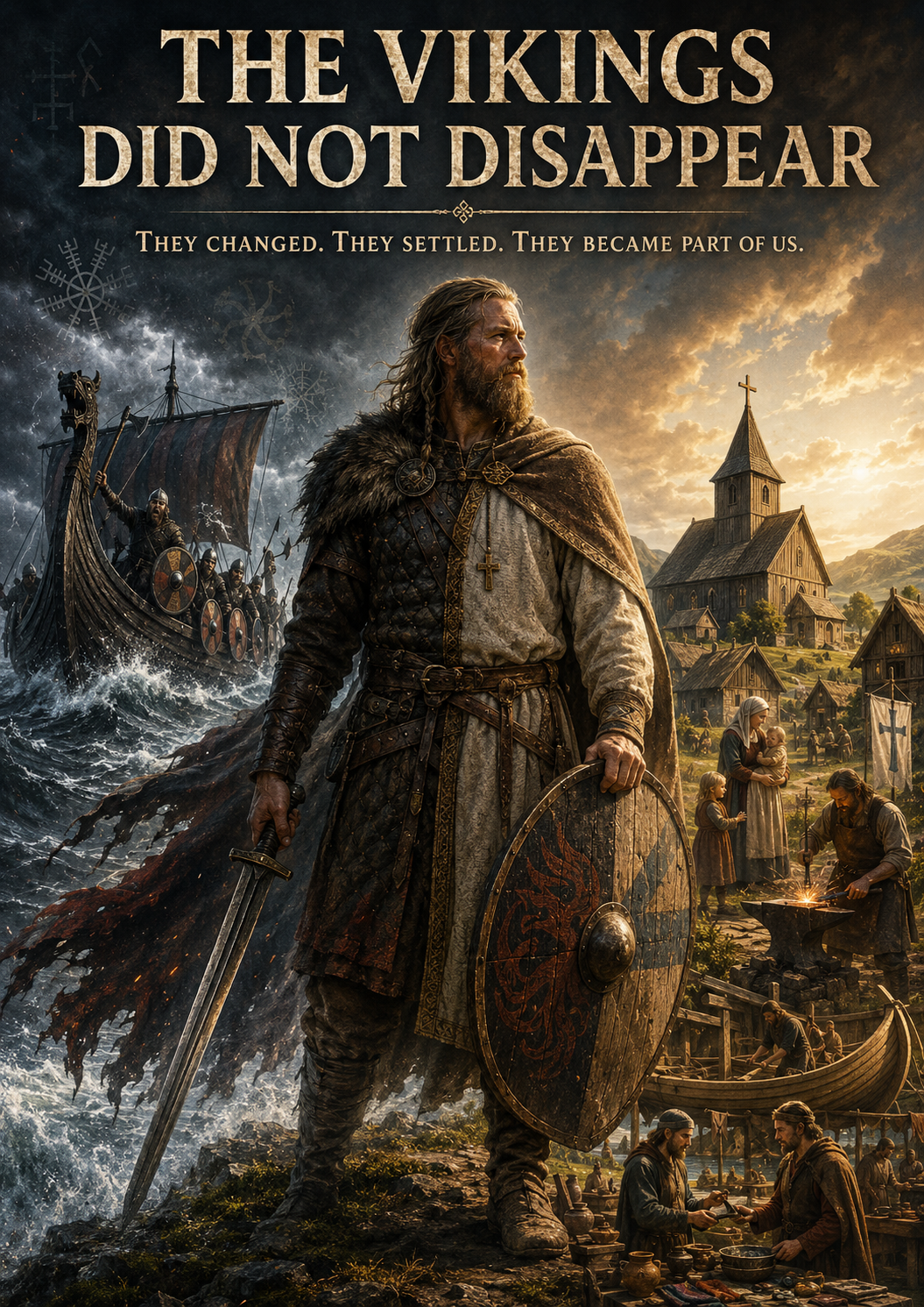 The Vikings Did Not Disappear – They Changed. They Settled. They Became Part of Us. | Lost Archives Poster