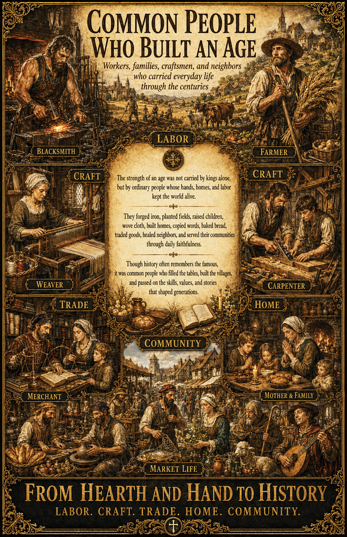 Common People Who Built an Age – Series Collage Poster