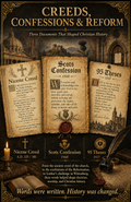 Creeds, Confessions & Reform – Three Documents That Shaped Christian History | Lost Archives Poster