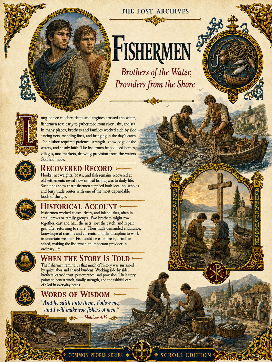 Fishermen – Brothers of the Water, Providers from the Shore | Common People Series | Lost Archives Scroll