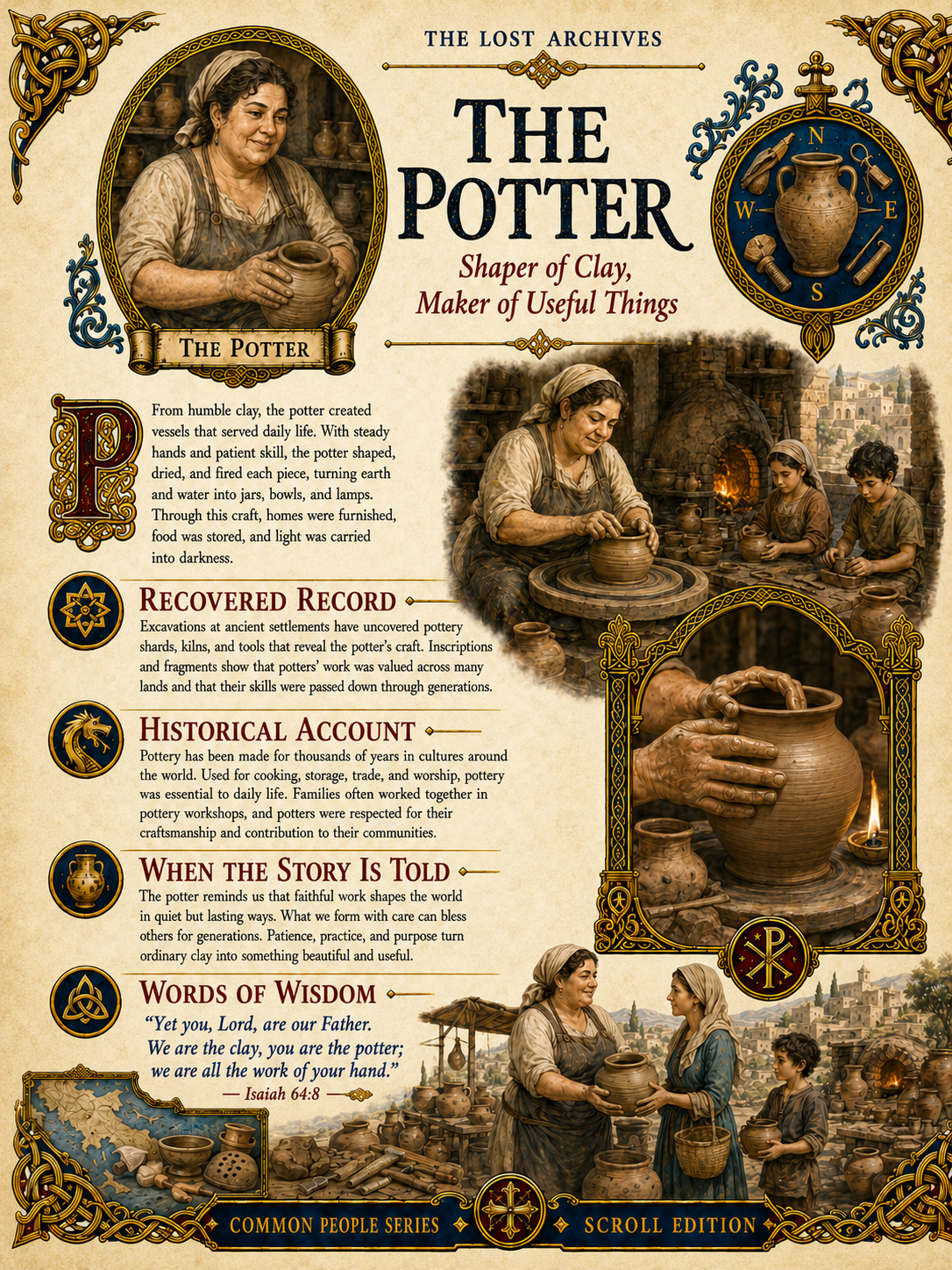 The Potter – Shaper of Clay, Maker of Useful Things | Common People Series | Lost Archives Scroll