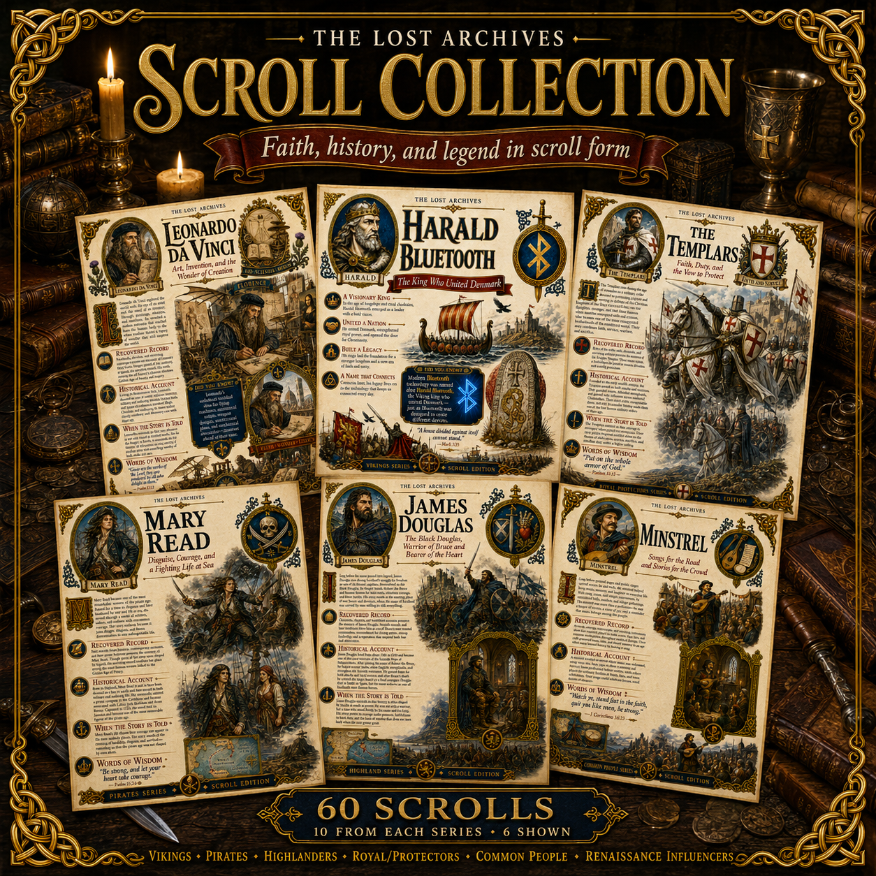 The Lost Archives Scroll Collection – 60 Official Collector Scrolls