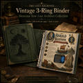 The Lost Archives Scroll Collection – Premium Vintage 3-Ring Binder Set